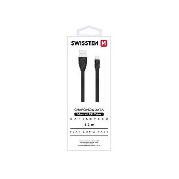 SWISSTEN kabel USB/USB-C, 3.1, 1.5m, crni