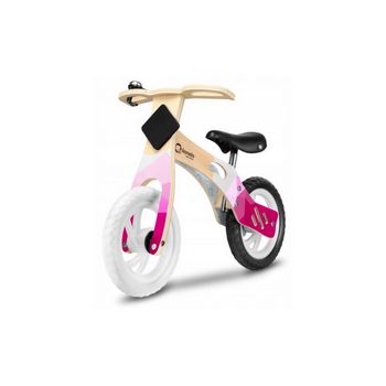 Lionelo dječji bicikl drveni - guralica Willy 12", rozi, 5g JAMSTVA