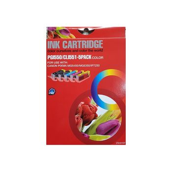 Tinta Canon PGI550/CLI551 Multipack, Premium G&G