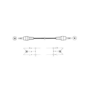 TREVI kabel audio, stereo, AUX IN 3.5mm, crni CN34-05