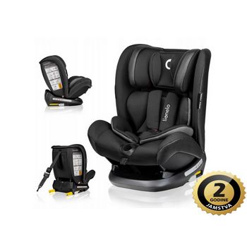 Lionelo autosjedalica Oliver, ISOFIX, 9-36Kg, eko koža, crna