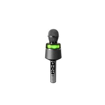 N-Gear mikrofon karaoke STAR MIC, BT, RGB svjetlosni efekti, baterija, srebrni