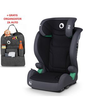 Lionelo i-Size autosjedalica Igo, ISOFIX, 100-150cm, siva + ORGANIZATOR