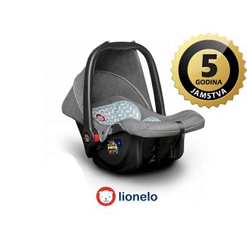 Lionelo autosjedalica i nosiljka NOA PLUS sivo/scandi, 5g JAMSTVA