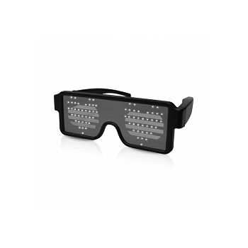 iDance Party naočale, 8 LED načina uzorka, bijele