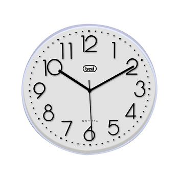 TREVI zidni sat, 30cm, analogni, bijeli 0M3508S