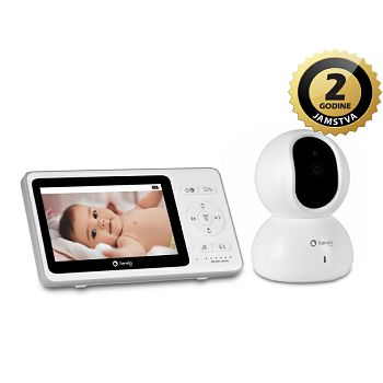 Lionelo dječji video monitor BabyLine 8.2, senzor temp, 5 uspavanki, do 300m