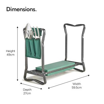 VonHaus 2in1 kneeling and bench seat &amp; tool set