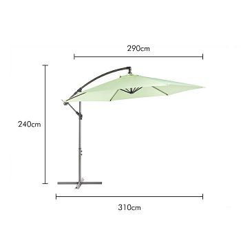 VonHaus 3M sunshade free-standing UV30+ St. Green