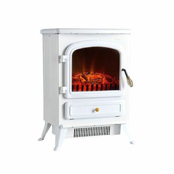 VonHaus electric fireplace 1850W white 2514025