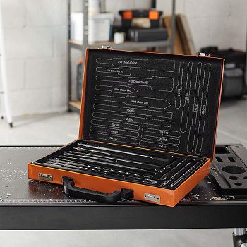 VonHaus 17 part set of drills and chisels