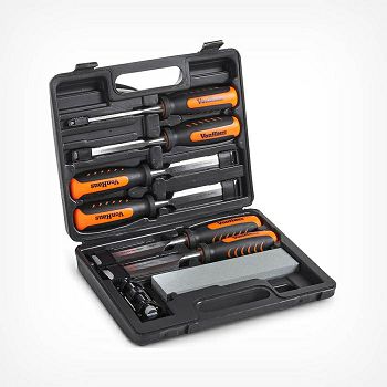 VonHaus 8-piece woodworking chisel set