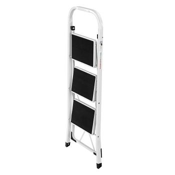 VonHaus 3 shelf steel ladder