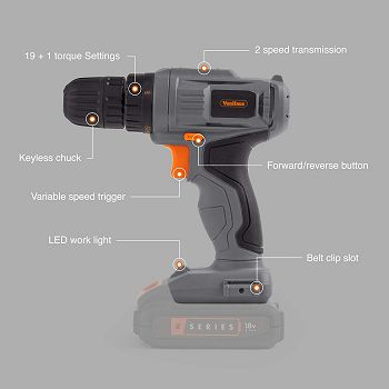 VonHaus E-Series cordless drill / driver 18V