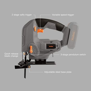 VonHaus E-Series cordless jigsaw 18V