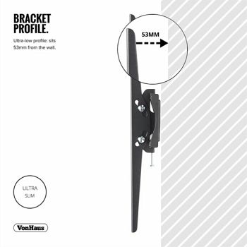 VonHaus 26-55 '' tilting TV wall bracket up to 40kg