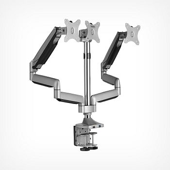 VonHaus triple tabletop bracket up to 32 '', 2 x USB 3.0, gas spring