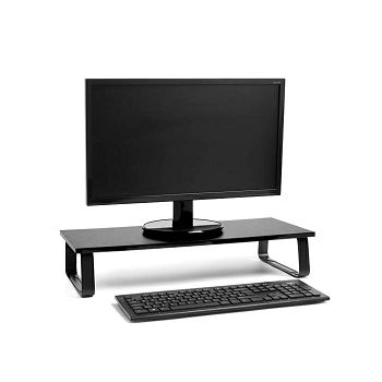 VonHaus wooden monitor stand black