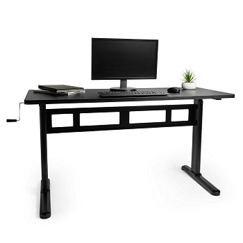 VonHaus adjustable Sit &amp; Stand workbench black