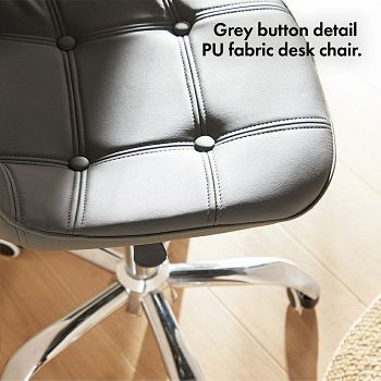 VonHaus office chair gray faux leather