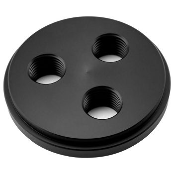 Singularity Computers Protium Triple Port Cap, Deckel für Ausgleichsbehälter - Acetal, schwarz RBAB-000-60