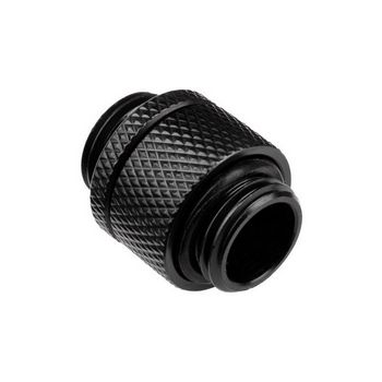 Alphacool icicle double adapter rotatable G1/4 male to G1/4 male - black 17244