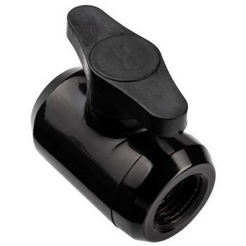 Alphacool Eiszapfen 2-way ball valve G1/4 - black 17142