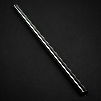 Bitspower None Chamfer Brass Hard Tubing 12mm AD, 500mm - black sparkle BP-NCBHT12BS-L500