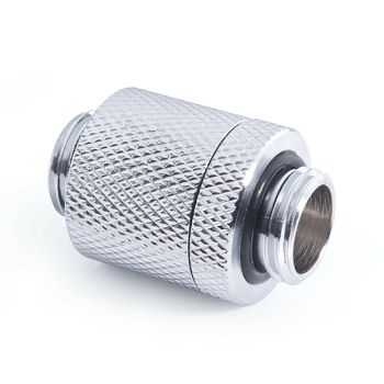 Alphacool ES D-Plug, 20mm, G1/4 AG auf G1/4 AG - chrome 17585