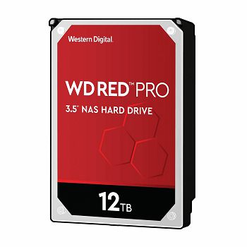 WD hard drive 12TB SATA3, 6Gb / s, 7200, 256MB RED PRO