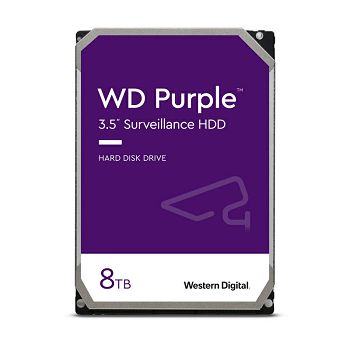 Hard disk 8TB PURPLE for video surveillance 5640 revolutions, 256MB