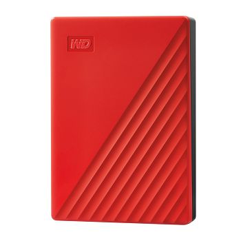 WD My Passport 4TB USB 3.0, red