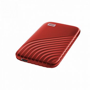 WD My Passport SSD 500GB, USB-C 3.2 red