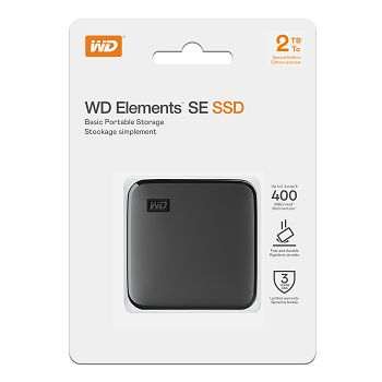 WD 2TB ELEMENTS SE SSD, USB 3.0