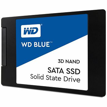 SSD WD Blue (2.5", 250GB, SATA III 6 Gb/s, 3D NAND Read/Write: 550 / 525 MB/sec, Random Read/Write IOPS 95K/81K)