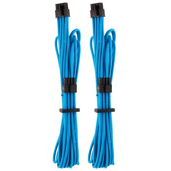 Corsair Premium Sleeved EPS12V ATX12V-Kabel, Doppelpack (Gen 4) - blau CP-8920239