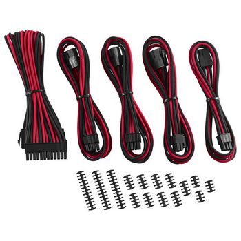 CableMod Classic ModMesh Cable Extension Kit - 8+6 Series - black/red CM-CAB-CKIT-N86KKR-R