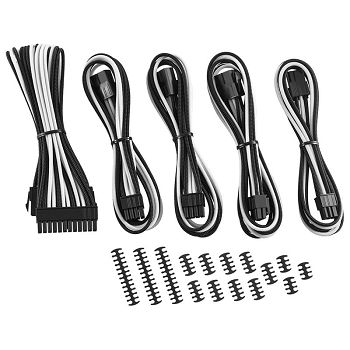 CableMod Classic ModMesh Cable Extension Kit - 8+6 Series - schwarz/weiß CM-CAB-CKIT-N86KKW-R