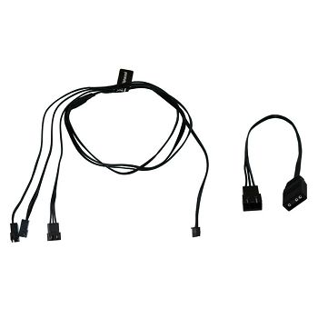 Alphacool Digital RGB LED Y-cable 3-fold with JST connector, black - 60cm 18602