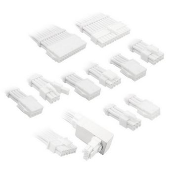 Kolink Core Pro Braided Cable Extension Kit 12V-2x6 Type 1 - Brilliant White-COREPRO-EK-12VT1-WHT