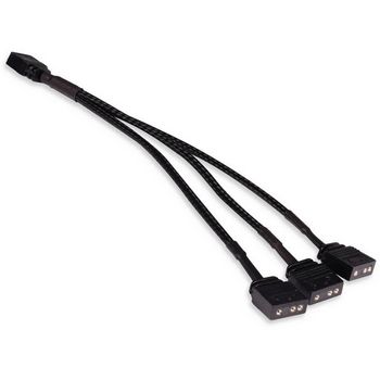 Alphacool Y-splitter aRGB 3-pin to 3x 3-pin 15cm - black 18709