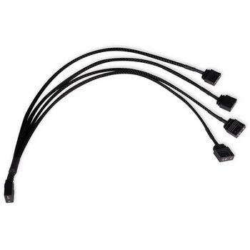 Alphacool Y-splitter aRGB 3-pin to 4x 3-pin 30cm - black 18711