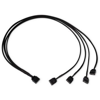 Alphacool Y-splitter aRGB 3-pin to 4x 3-pin 60cm - black 18712