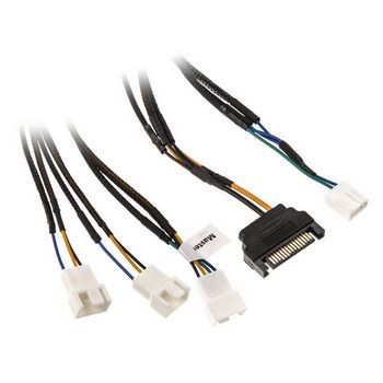 Akasa Flexa FP3S PWM distributor cable (3 fans) - sleeved, 30cm AK-CBFA06-30