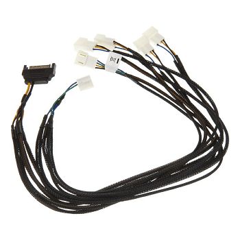 Akasa Flexa FP5S PWM distributor cable (5 fans) - sleeved, 45cm AK-CBFA07-45
