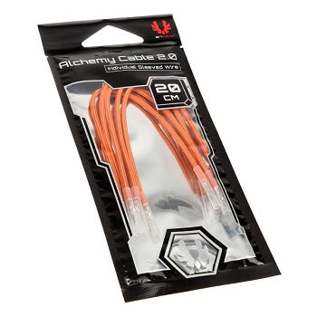 BitFenix Alchemy 2.0 PSU Cable, 5x 20cm - orange BFX-ALC-20CMLO-RP