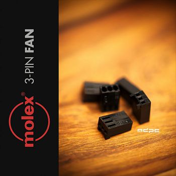 MDPC-X 3-Pin Fan Connector by Molex - schwarz CO-FAN-3