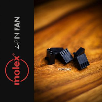 MDPC-X 4-Pin Fan Connector by Molex - schwarz CO-FAN-4