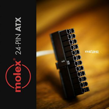 MDPC-X 24-Pin ATX Connector by Molex - schwarz CO-ATX-M