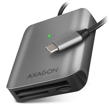 AXAGON CRE-S3C External card reader USB-C 3.2 Gen 1, 3-slot, SD/microSD/CF, UHS-II CRE-S3C